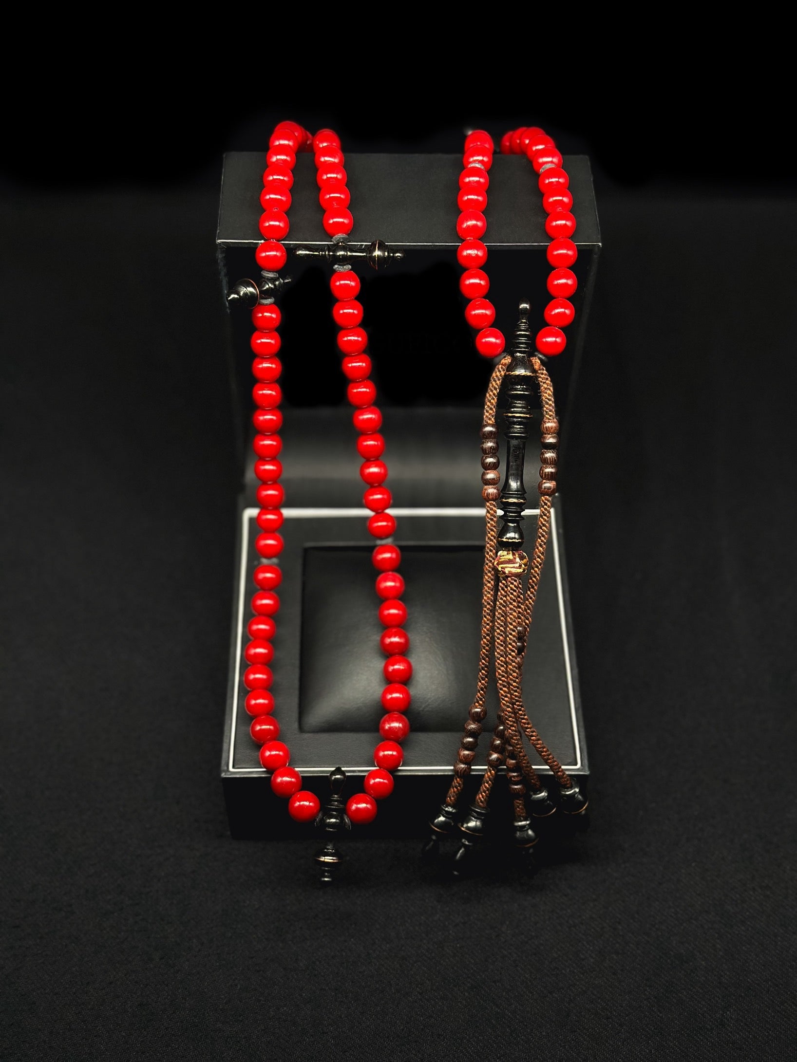 Red Marjan x Ebony Tasbih