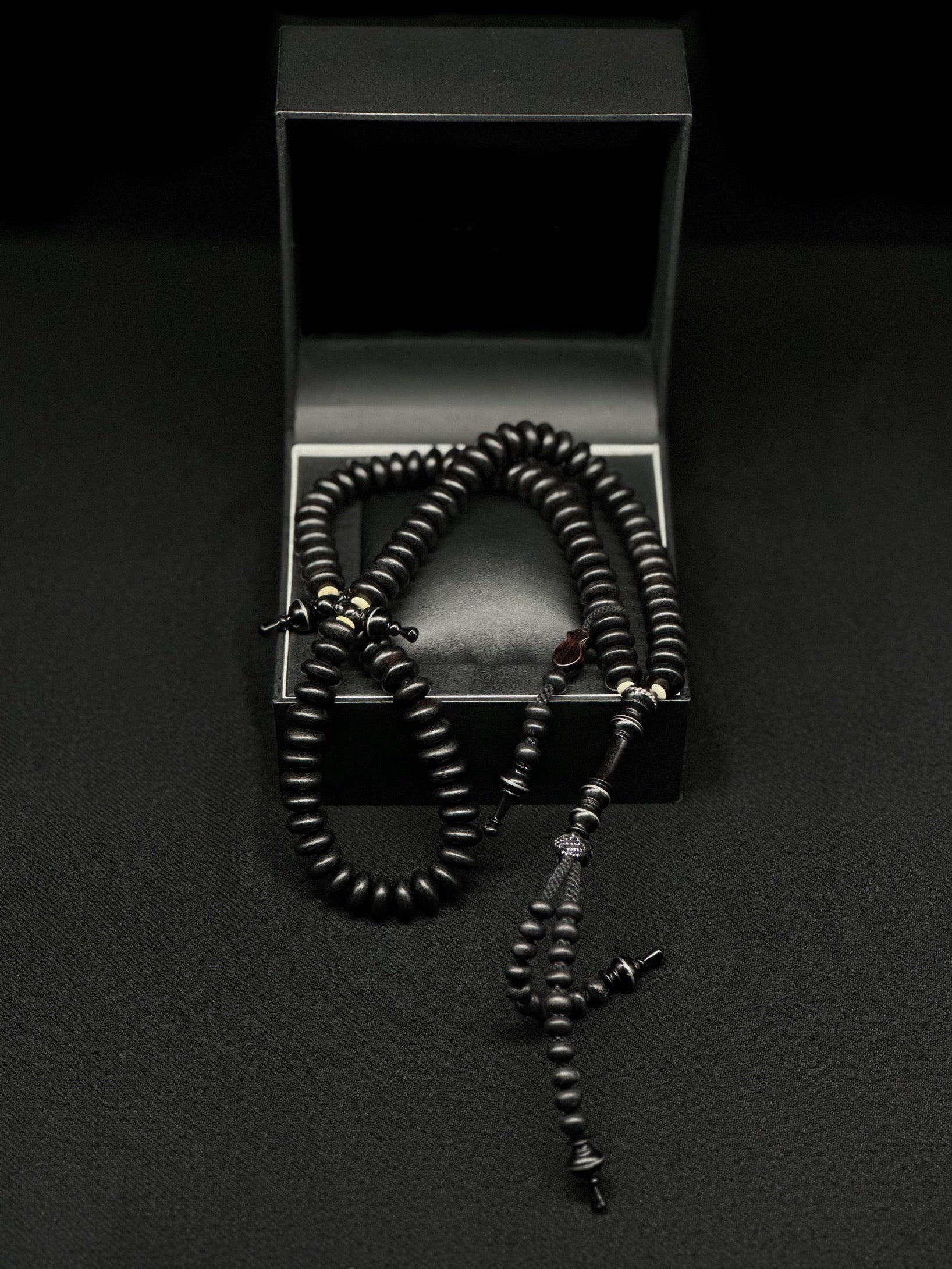 Ebony Tasbih With Prophetic Sandal