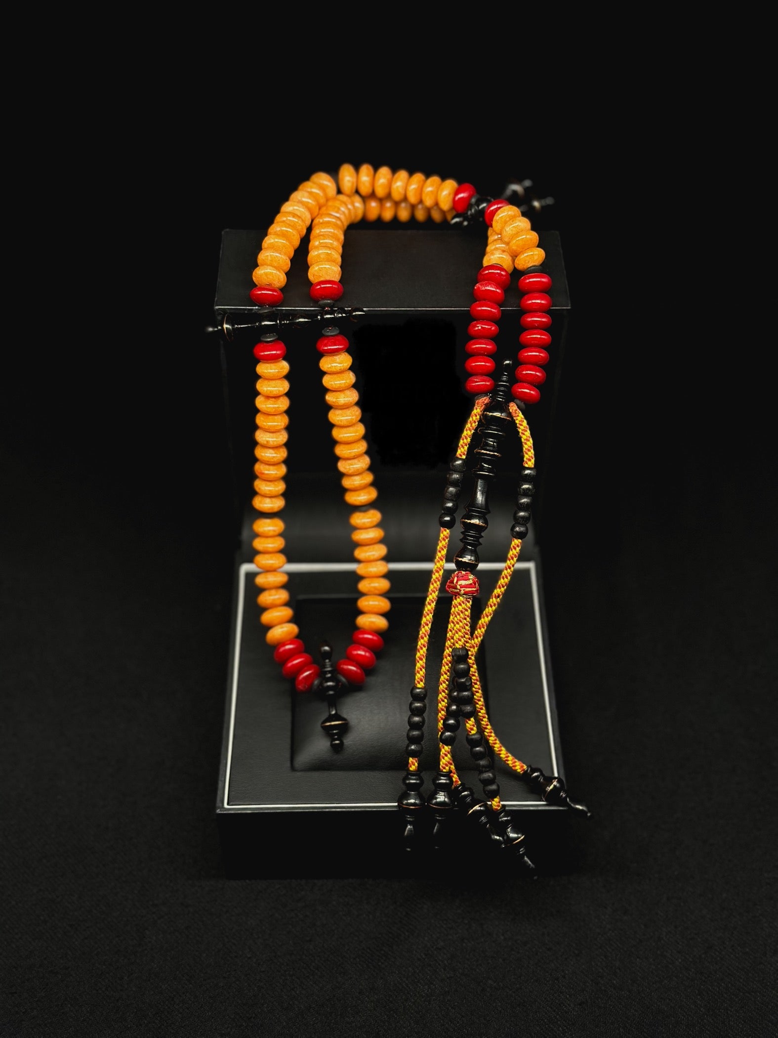 Red Marjan x Orange Marjan Tasbih