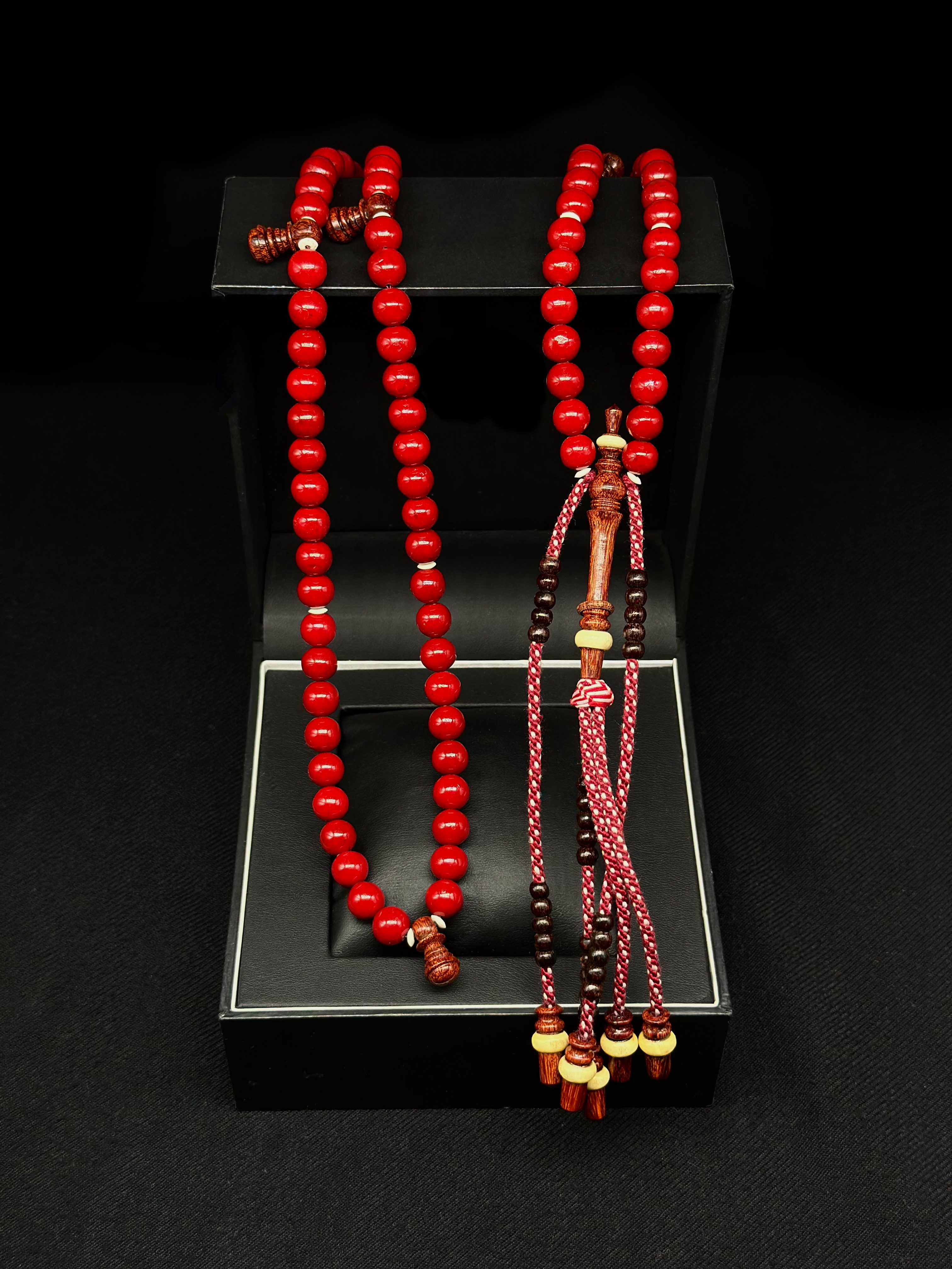 Red Marjan x Tamarind x Cow Bone Rumi Model Tasbih