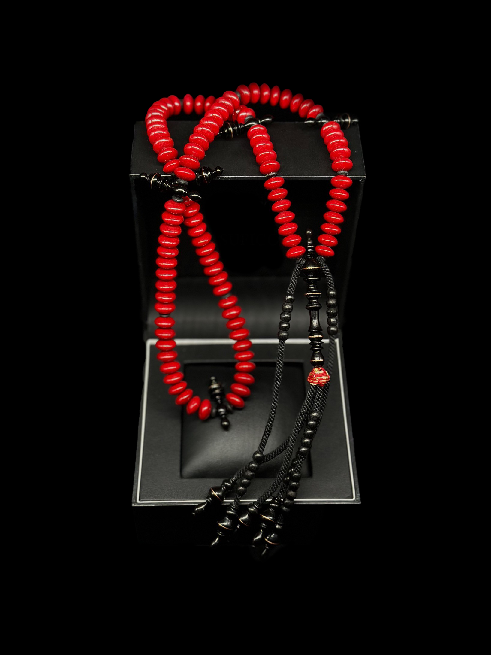 Red Marjan x Ebony Tasbih