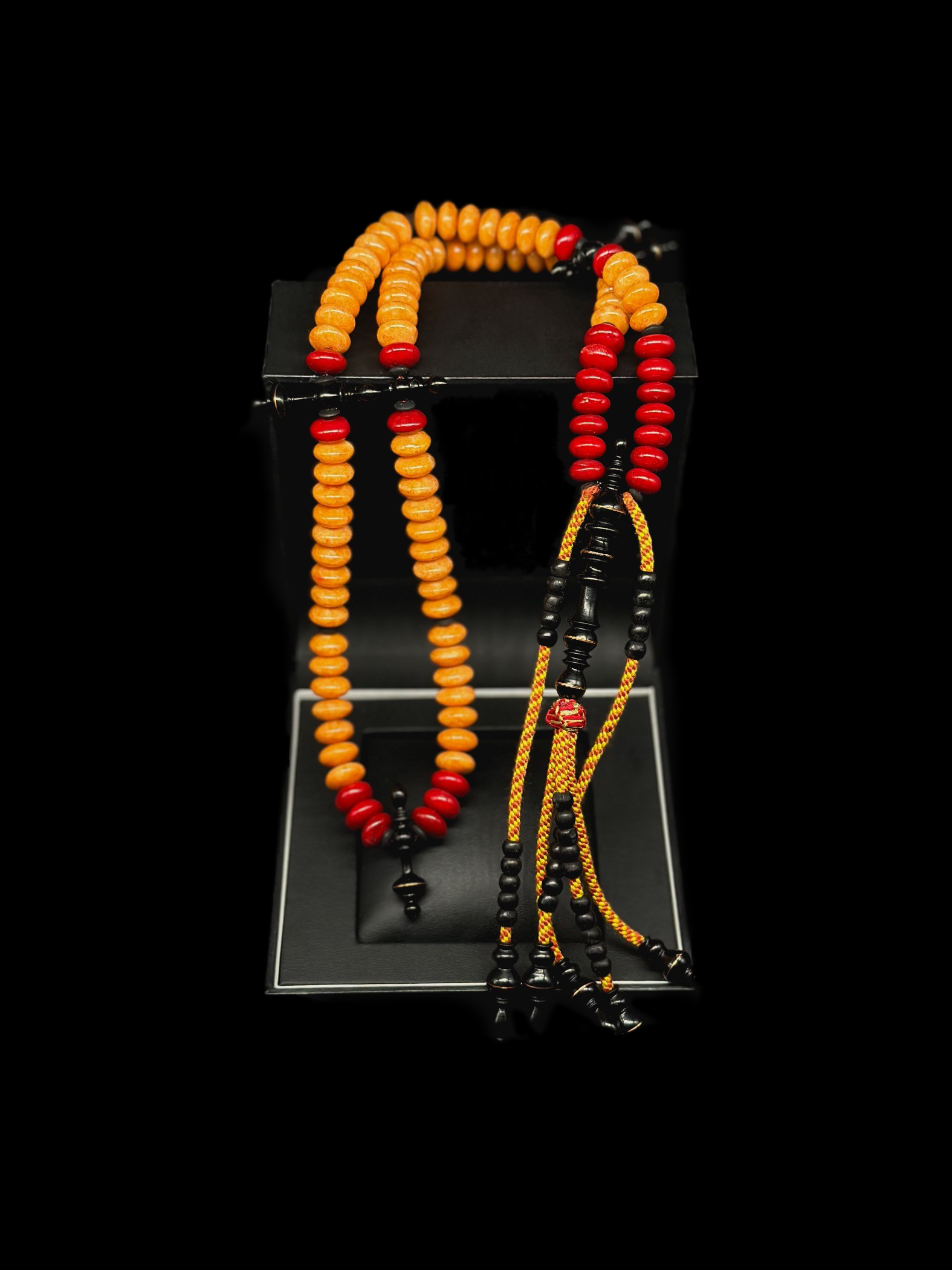 Red Marjan x Orange Marjan Tasbih