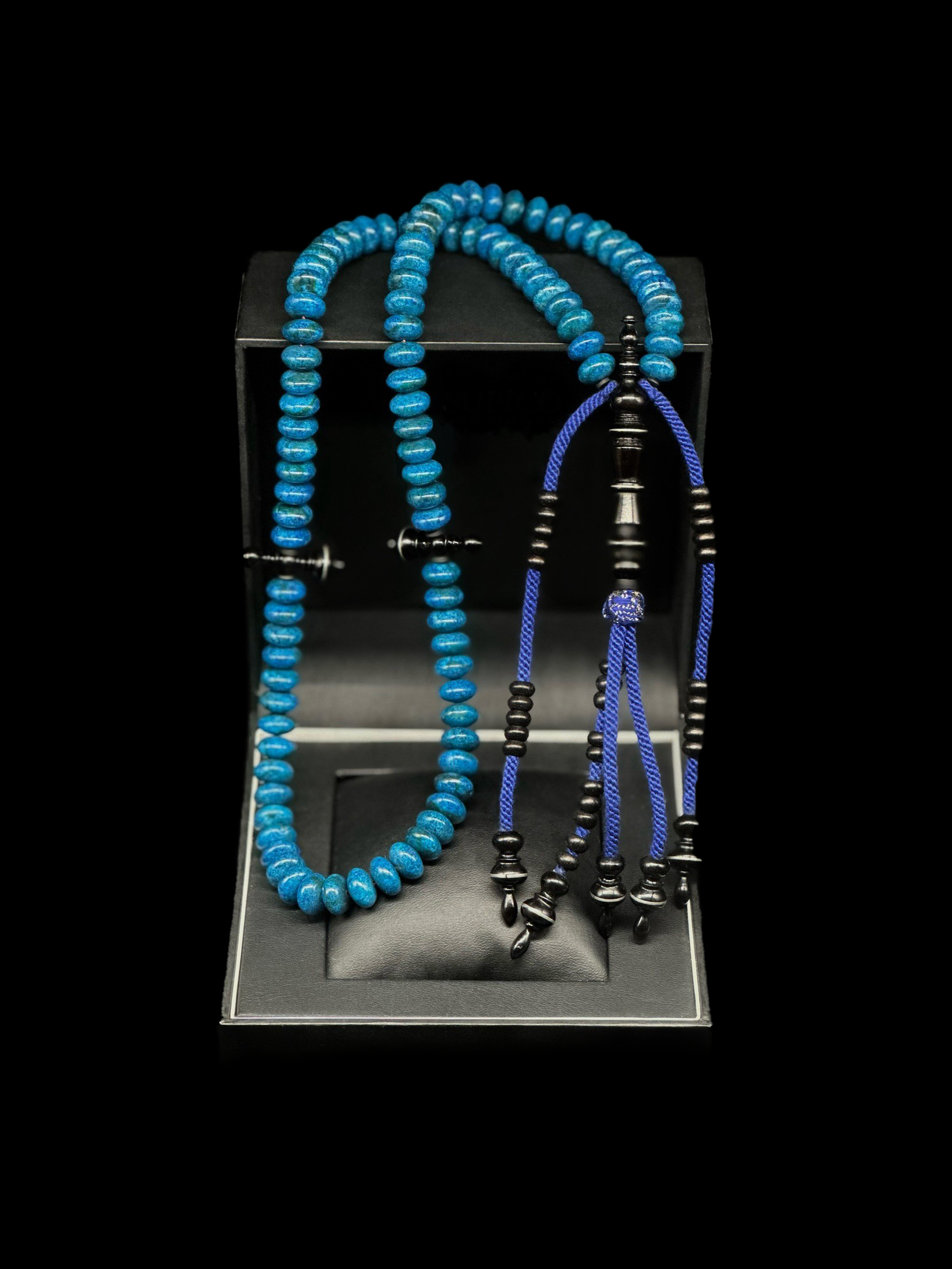 Blue Marjan x Black Yusr Tasbih